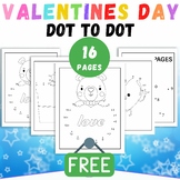 Dot to Dots / Connect the Dots Valentine's Day: Coloring S