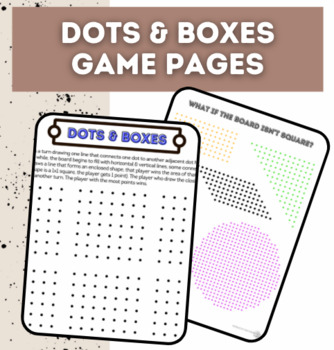 Number Dots & Boxes Game Book: A Fun Twist To The Dot & Box Game For Hours  Of Fun!: 99 Pages Of Dot & Box Games With Numbers. A Fun And Excellent