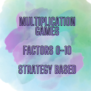 Preview of Dots & Boxes x2-10 Multiplication Games (Factors 0-10)