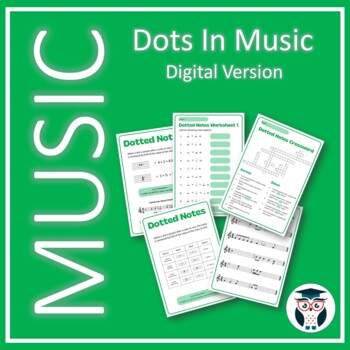 Preview of Dots In Music - Handouts and Digital Worksheets