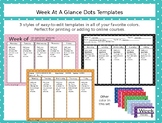Dots Week at a Glance Customizable Weekly Calendar