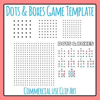 Dots And Boxes Game Template Clip Art Clipart Commercial Use Pig In A Pen