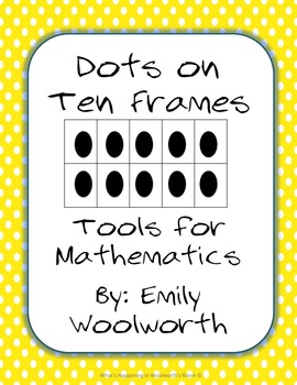 Preview of Dots on a 10 Frame (0-10) in Yellow Polka Dots