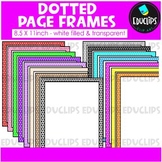 Dotted Frames Clip Art Set {Educlips Clipart}