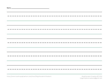 handwriting paper landscape teaching resources tpt