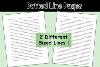 Preview of Dotted Lines - Printing Practice