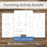 Dotted Punching Shapes Mega Bundle, Montessori Fine Motor 