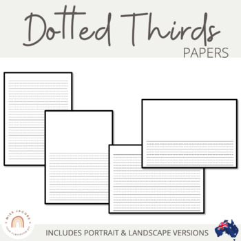 Preview of Dotted Thirds Papers: Portrait & Landscape