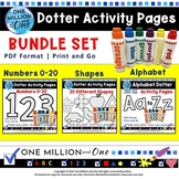 Dotter Activity Pages BUNDLED Set | Numbers 0-20 | Alphabe