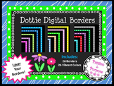 Dottie Digital Borders - Colorful Dotted Borders
