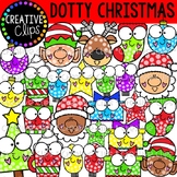 Dotty Christmas Clipart {Holiday Clipart}