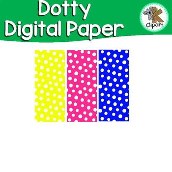 Dotty Digital paper by K clipart