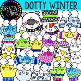Dotty Winter Clipart {Creative Clips Clipart}