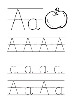 Preview of Dotty worksheet font.