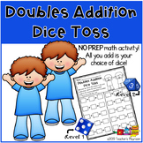 Doubles Addition Math Center Activity Doubles Addition Dice Toss