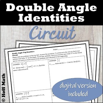 Preview of Double Angle Identities CIRCUIT | DIGITAL and PRINT