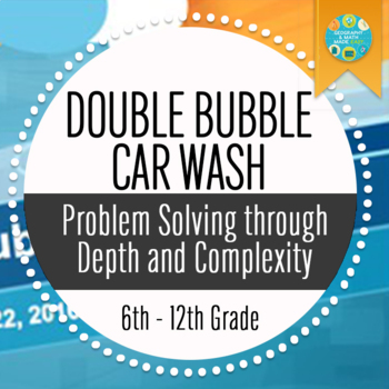 Preview of Double Bubble Car Wash: Beginning of the Year Problem Solving Math Activity (PP)