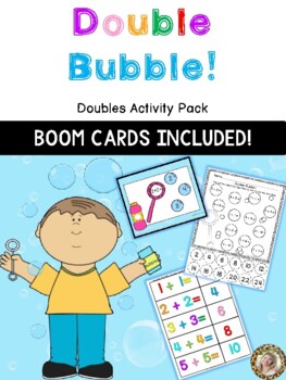 Preview of Double Bubble! Doubles Facts Math Addition Learning Activity for Fact Fluency