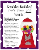 Double Bubble!  Fry's First 200 Sight Words Tracking Pack!