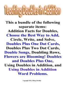 Preview of Double Bundle: Teaching Doubling in Addition