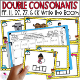 Double Consonants - FF LL SS ZZ - Phonics Center - Write the Room