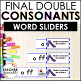 Double Final Consonants Segmenting and Blending Cards Word
