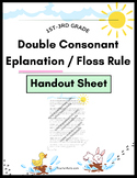 Double Consonant Explanation / Floss Rule Handout