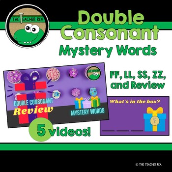 Double Consonant (FF, LL, SS, ZZ-Floss) Mystery Words - Beginning ...