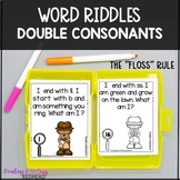 Double Consonant Phonics Riddles Word Work | FLOSS rule