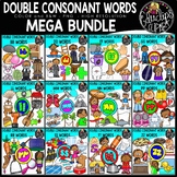 Double Consonant Words Clip Art Mega Bundle {Educlips Clipart}