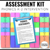 Phonics Assessment Kit for K-2 | Progress Monitoring Phoni