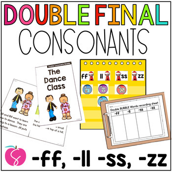 Preview of Double Final Consonants Worksheets Bonus Letter Activities FLOSS Rule Poster