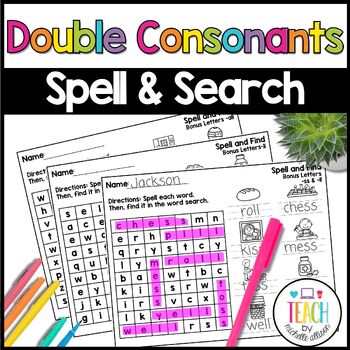 Preview of Phonics Word Search Floss Rule Worksheet Floss Rule Activities & Word Work