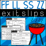 Double Consonants: FF LL SS and ZZ Exit Slips Assessments
