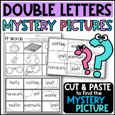 Double Consonants Mystery Picture Cut and Paste Worksheets