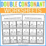 Double Consonants Worksheets