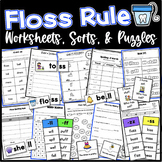 Double Consonants -ll -ff -zz -ss Worksheets and Sorts Floss Rule