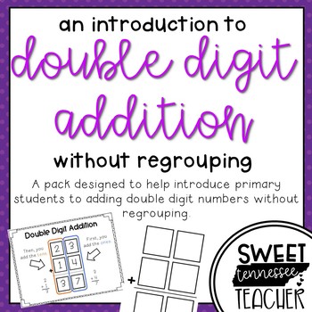 Preview of Double Digit Addition {Without Regrouping}