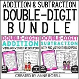 Double-Digit Add Subtract With Without Regrouping Bundle |