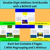 Double Digit Addition Animal Color Grid With & Without Reg