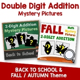 Fall Double Digit Addition, Math Coloring Sheets, Back To 