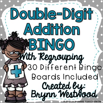 Preview of Double-Digit Addition Bingo With Regrouping