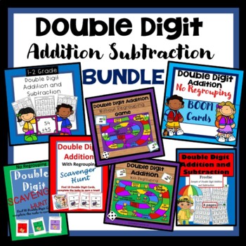 Preview of Double Digit Addition and Subtraction BUNDLE