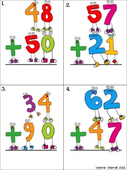 Double Digit Addition Match (Without Regrouping) by Kerrie Sherrell