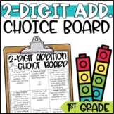 Double-Digit Addition Math Menu or Choice Board for 1st Grade