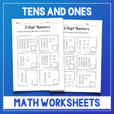 Double Digit Addition Math Worksheets - Tens and Ones Bloc