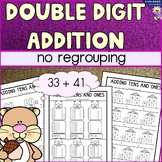 Double Digit Addition - No Regrouping - Worksheets For Adding Without Regrouping