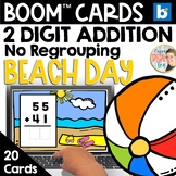 Double Digit Addition No Regrouping BOOM™ Cards | Beach Day