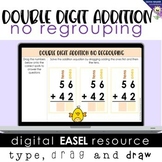 Double Digit Addition No Regrouping - EASEL 2 Digit Adding