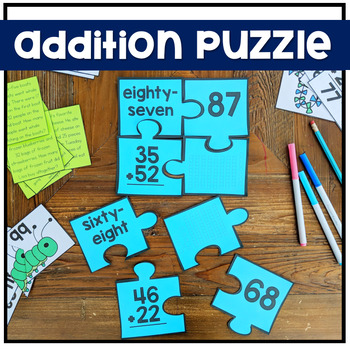 Two Digit Addition No Regrouping Math Centers | TPT